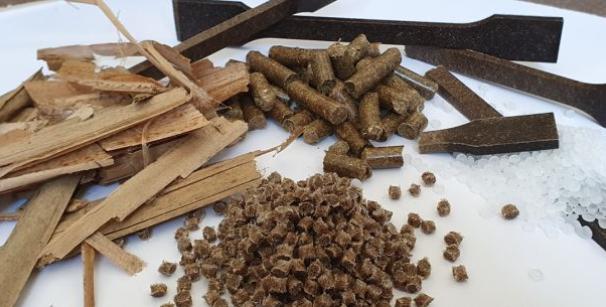 Vor- und Zwischenprodukte zur Herstellung von naturfaserverstärktenKunststoffen mit Moorbiomasse
