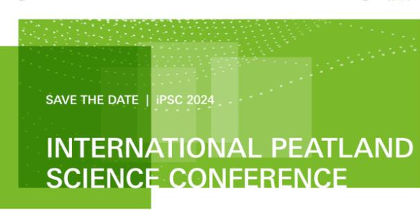 Bild vom Banner der international Peatland Science Conference (iPSC)